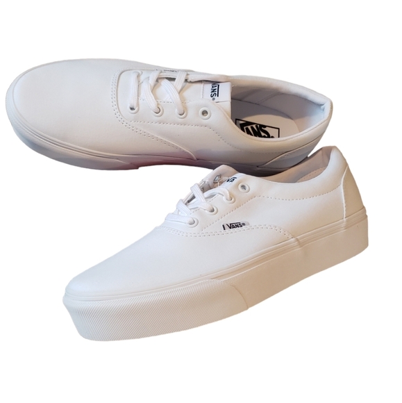 Vans Doheny Platform White Sneaker - Picture 1 of 6